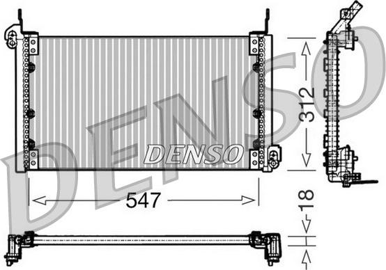 Denso DCN09080 - Kondenzator, klima-Uređaj www.molydon.hr