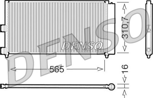 Denso DCN09070 - Kondenzator, klima-Uređaj www.molydon.hr