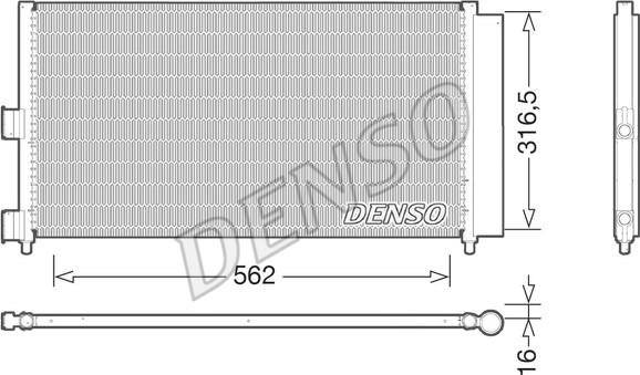 Denso DCN09072 - Kondenzator, klima-Uređaj www.molydon.hr