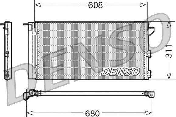 Denso DCN09105 - Kondenzator, klima-Uređaj www.molydon.hr