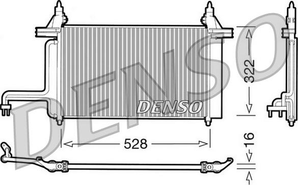 Denso DCN09130 - Kondenzator, klima-Uređaj www.molydon.hr