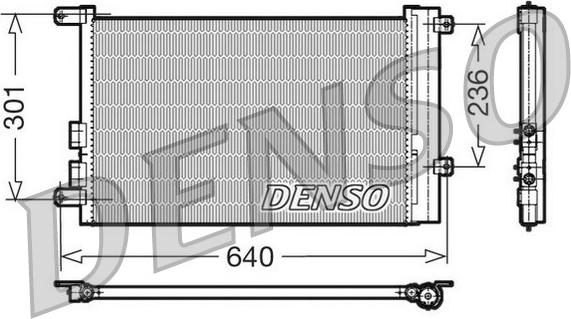 Denso DCN01016 - Kondenzator, klima-Uređaj www.molydon.hr