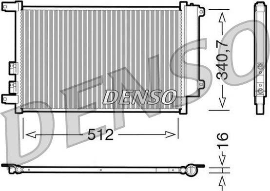 Denso DCN01010 - Kondenzator, klima-Uređaj www.molydon.hr