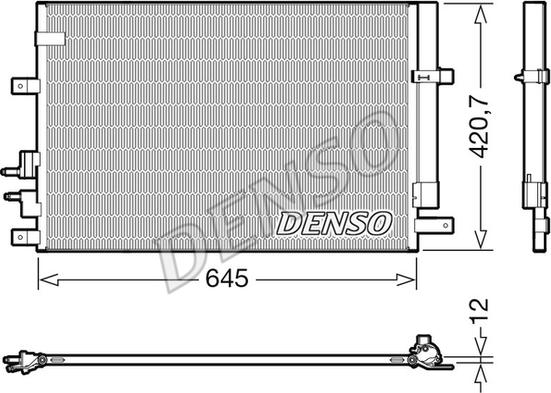 Denso DCN01024 - Kondenzator, klima-Uređaj www.molydon.hr