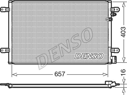 Denso DCN02031 - Kondenzator, klima-Uređaj www.molydon.hr