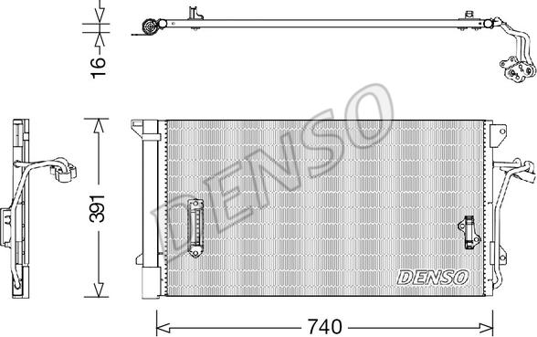 Denso DCN02027 - Kondenzator, klima-Uređaj www.molydon.hr