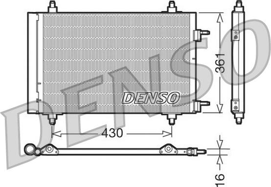 Denso DCN07019 - Kondenzator, klima-Uređaj www.molydon.hr