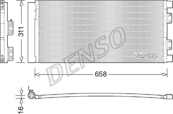 Denso DCN14002 - Kondenzator, klima-Uređaj www.molydon.hr