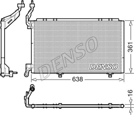 Denso DCN10040 - Kondenzator, klima-Uređaj www.molydon.hr