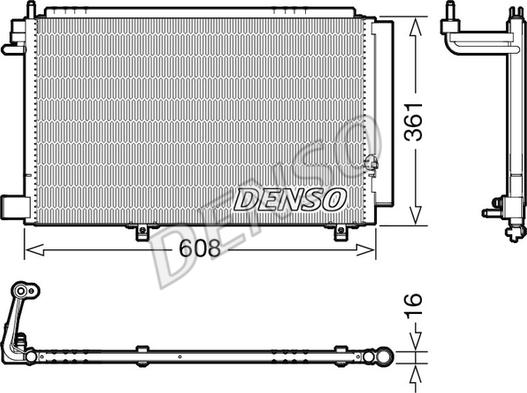 Denso DCN10041 - Kondenzator, klima-Uređaj www.molydon.hr