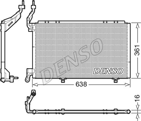 Denso DCN10039 - Kondenzator, klima-Uređaj www.molydon.hr