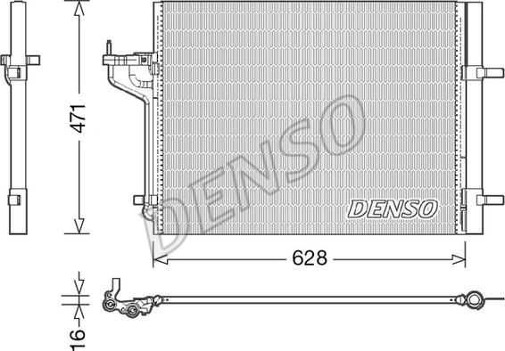 Denso DCN10029 - Kondenzator, klima-Uređaj www.molydon.hr