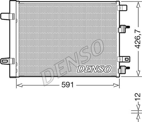 Denso DCN17063 - Kondenzator, klima-Uređaj www.molydon.hr