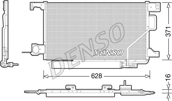 Denso DCN17026 - Kondenzator, klima-Uređaj www.molydon.hr