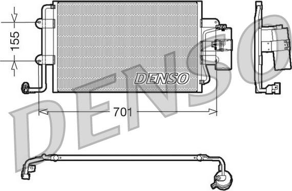 Denso DCN32025 - Kondenzator, klima-Uređaj www.molydon.hr