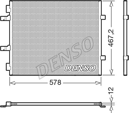 Denso DCN20042 - Kondenzator, klima-Uređaj www.molydon.hr