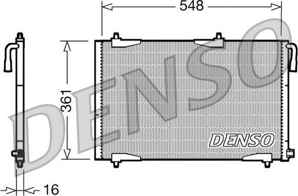 Denso DCN21002 - Kondenzator, klima-Uređaj www.molydon.hr