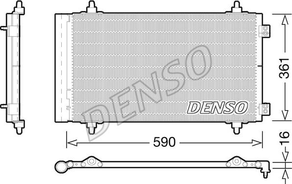 Denso DCN21018 - Kondenzator, klima-Uređaj www.molydon.hr