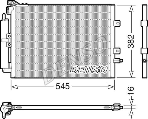 Denso DCN23040 - Kondenzator, klima-Uređaj www.molydon.hr