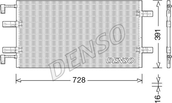 Denso DCN23036 - Kondenzator, klima-Uređaj www.molydon.hr