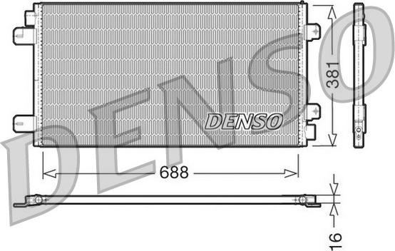 Denso DCN23024 - Kondenzator, klima-Uređaj www.molydon.hr