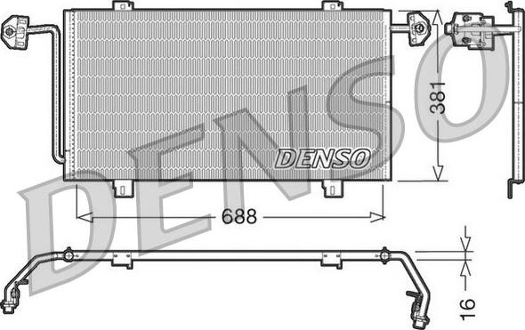 Denso DCN23023 - Kondenzator, klima-Uređaj www.molydon.hr