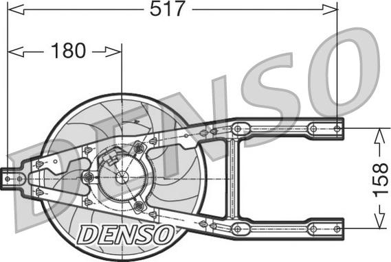 Denso DER09012 - Ventilator, hladjenje motora www.molydon.hr