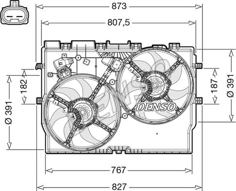 Denso DER09310 - Ventilator, hladjenje motora www.molydon.hr