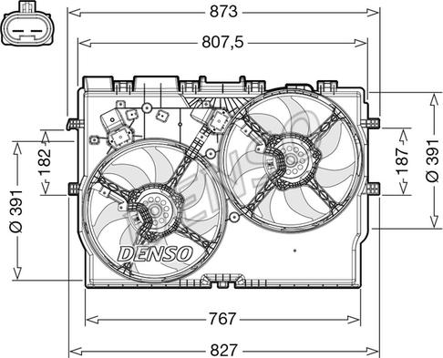 Denso DER09311 - Ventilator, hladjenje motora www.molydon.hr