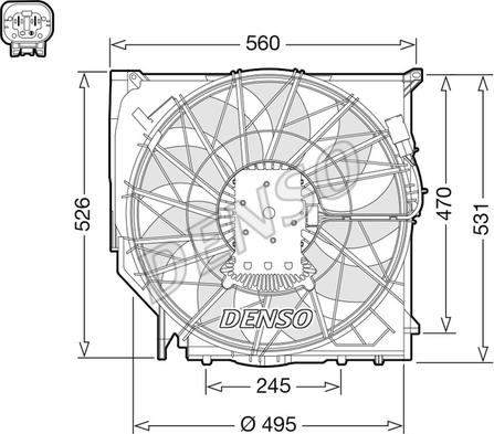 Denso DER05008 - Ventilator, hladjenje motora www.molydon.hr