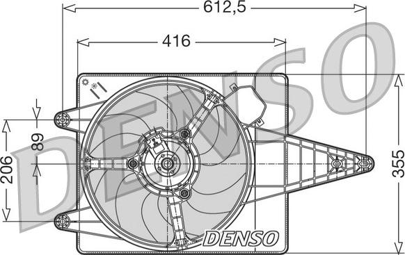 Denso DER01004 - Ventilator, hladjenje motora www.molydon.hr