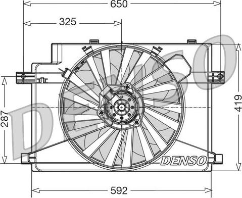 Denso DER01006 - Ventilator, hladjenje motora www.molydon.hr