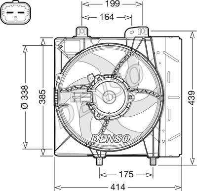Denso DER07011 - Ventilator, hladjenje motora www.molydon.hr