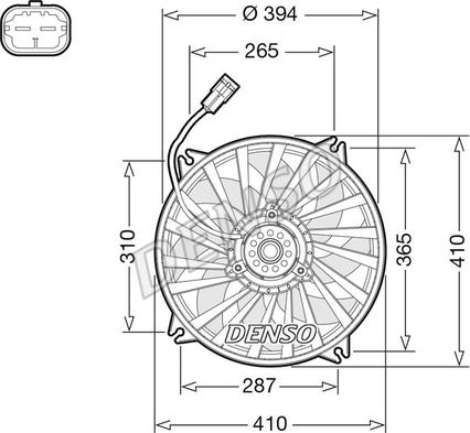 Denso DER07012 - Ventilator, hladjenje motora www.molydon.hr