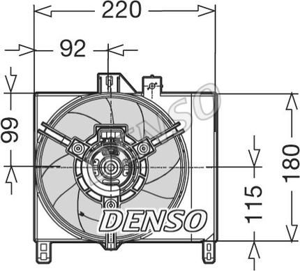 Denso DER16003 - Ventilator, hladjenje motora www.molydon.hr