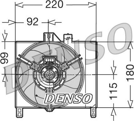 Denso DER16002 - Ventilator, hladjenje motora www.molydon.hr