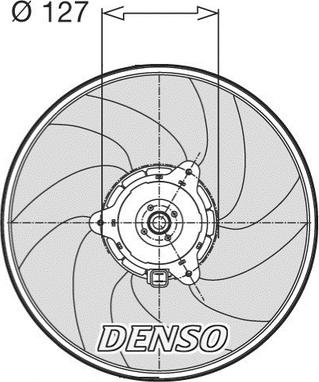 Denso DER21003 - Ventilator, hladjenje motora www.molydon.hr