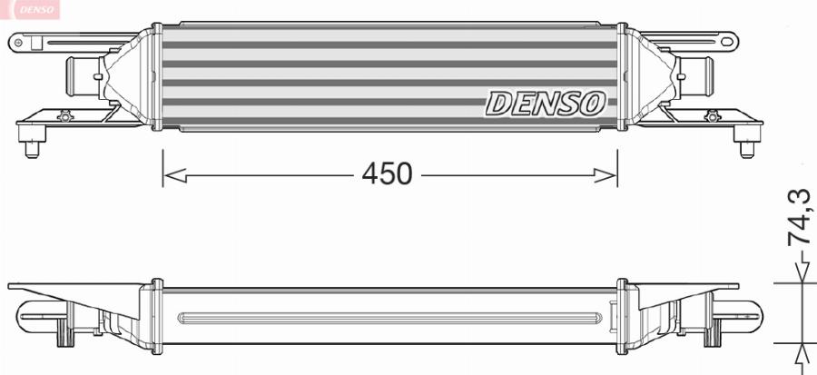 Denso DIT09104 - Intercooler, hladnjak www.molydon.hr