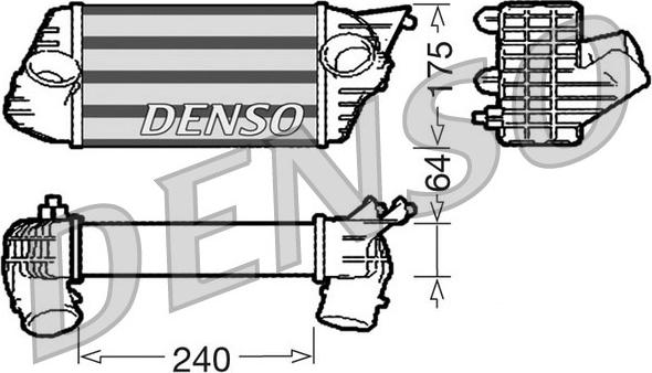 Denso DIT09120 - Intercooler, hladnjak www.molydon.hr