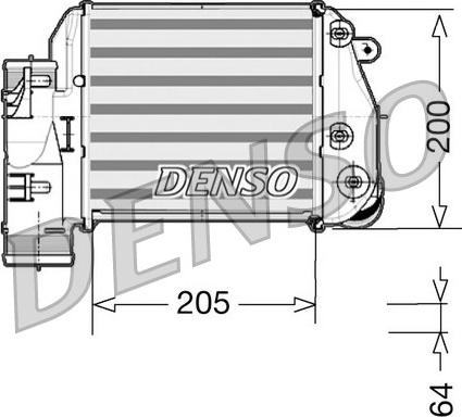 Denso DIT02025 - Intercooler, hladnjak www.molydon.hr