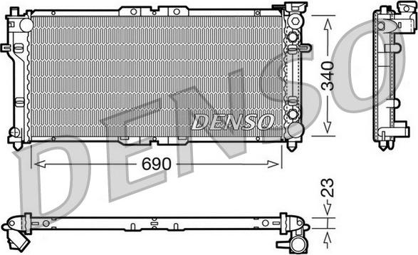 Denso DRM44004 - Hladnjak, hladjenje motora www.molydon.hr