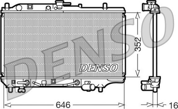 Denso DRM44005 - Hladnjak, hladjenje motora www.molydon.hr