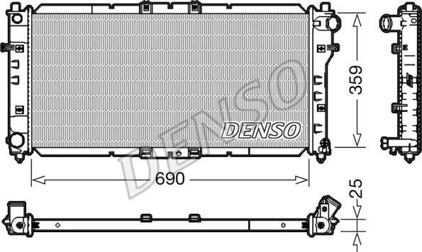 Denso DRM44030 - Hladnjak, hladjenje motora www.molydon.hr