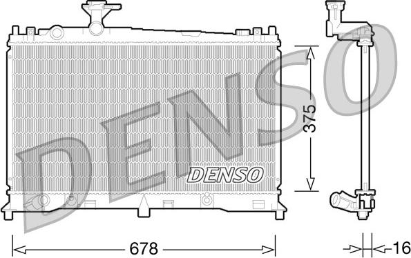 Denso DRM44027 - Hladnjak, hladjenje motora www.molydon.hr