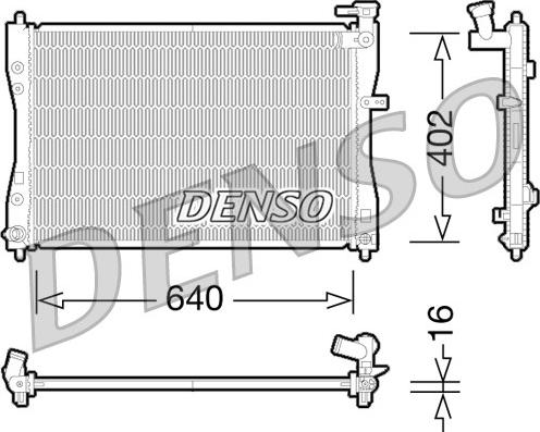 Denso DRM45033 - Hladnjak, hladjenje motora www.molydon.hr