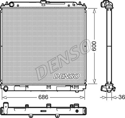 Denso DRM46041 - Hladnjak, hladjenje motora www.molydon.hr