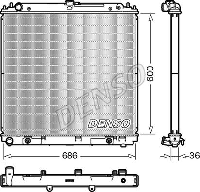 Denso DRM46042 - Hladnjak, hladjenje motora www.molydon.hr