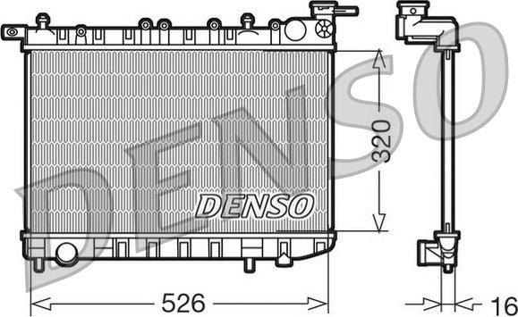 Denso DRM46015 - Hladnjak, hladjenje motora www.molydon.hr