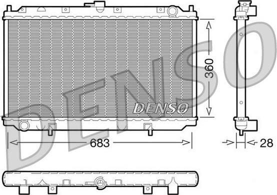 Denso DRM46010 - Hladnjak, hladjenje motora www.molydon.hr