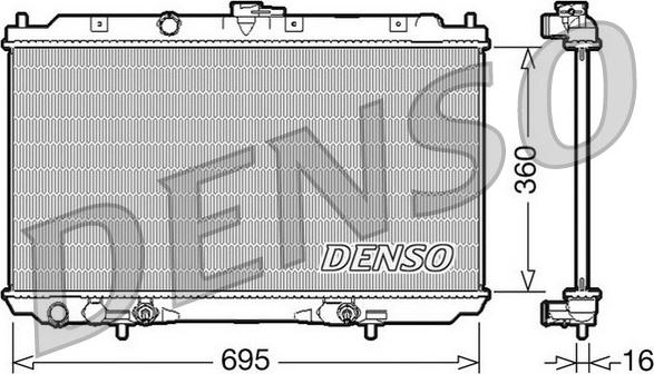 Denso DRM46024 - Hladnjak, hladjenje motora www.molydon.hr